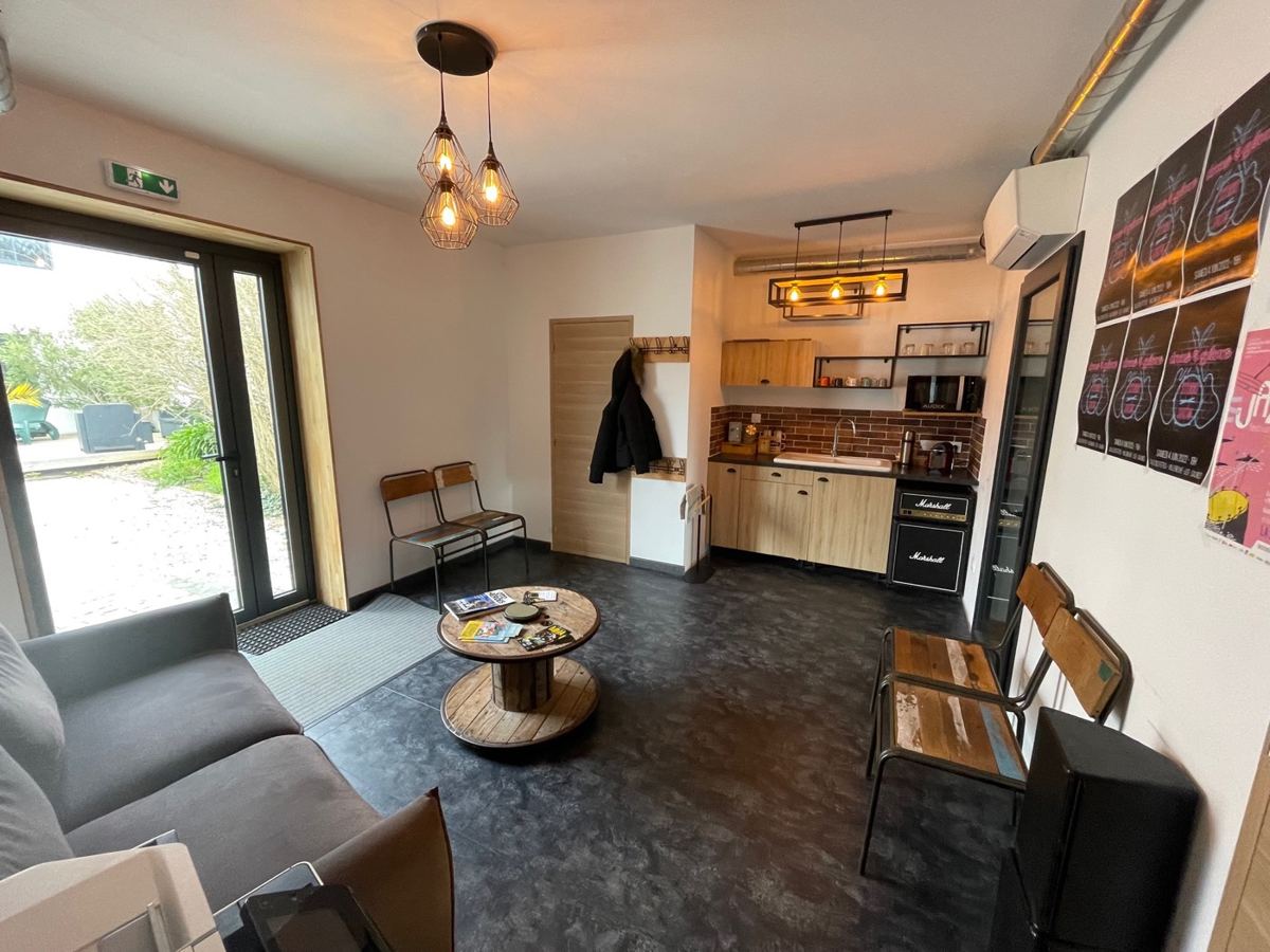 Espace d'accueil du studio