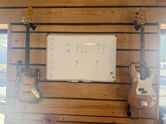 Guitares, basses et amplis du studio